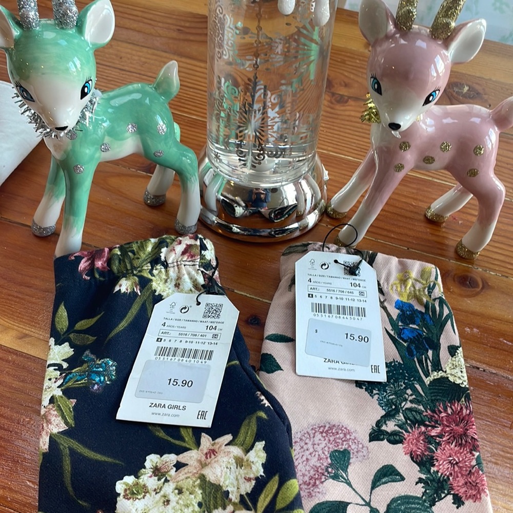 Zara kids size 4T 2 pairs of leggings